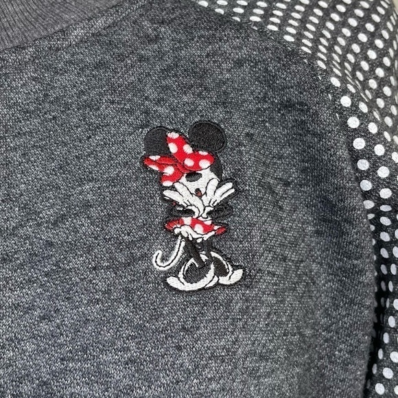DISNEY PARKS Minnie Embroidered Zip Up size L - Picture 6 of 8